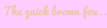 Image with Font Color EBC79E and Background Color FFCCFF